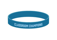 Set of 25 Classroom Champions Silicone Debossed Wristband